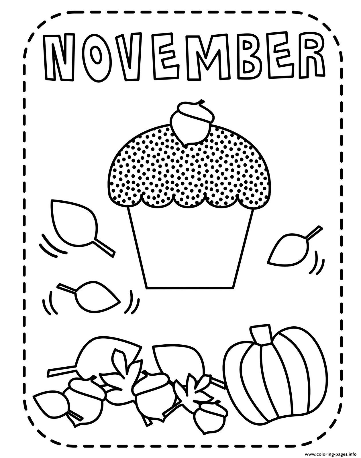 november free coloring pages