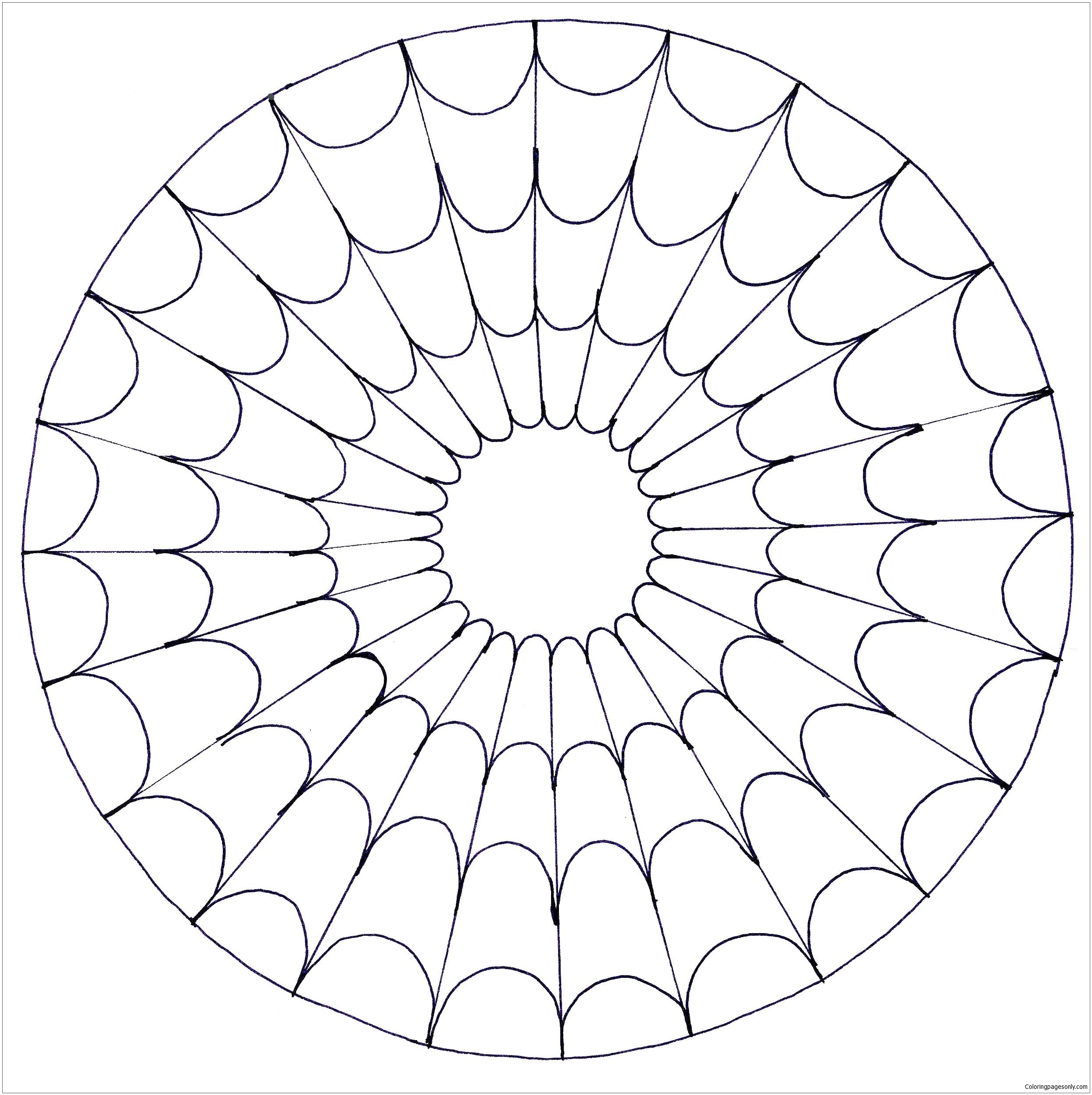 Odd Easy Mandala Coloring Page Free Printable Coloring Pages