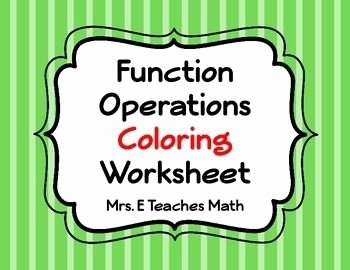 Operations With Functions Worksheet Inspirational Function Operations 