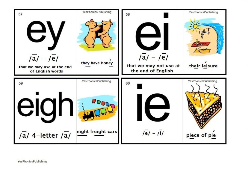 Orton Spalding Phonograms Illustrated Flash Cards 39 ey 39 39 ei