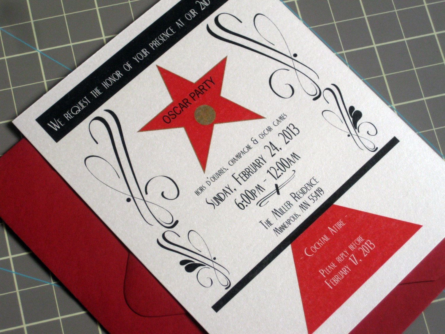 red carpet invitations templates free