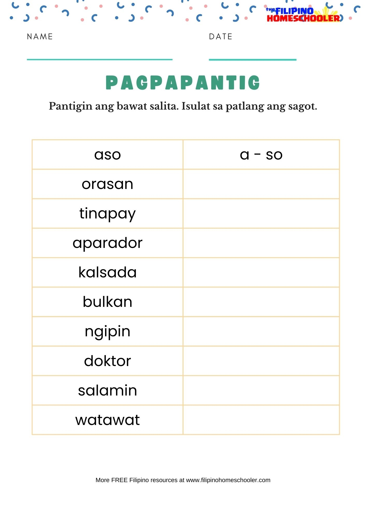 worksheets for grade 1