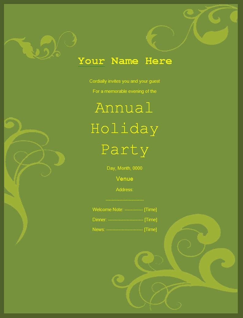 Party Invitation Template Invitation Templates Free Word Templates