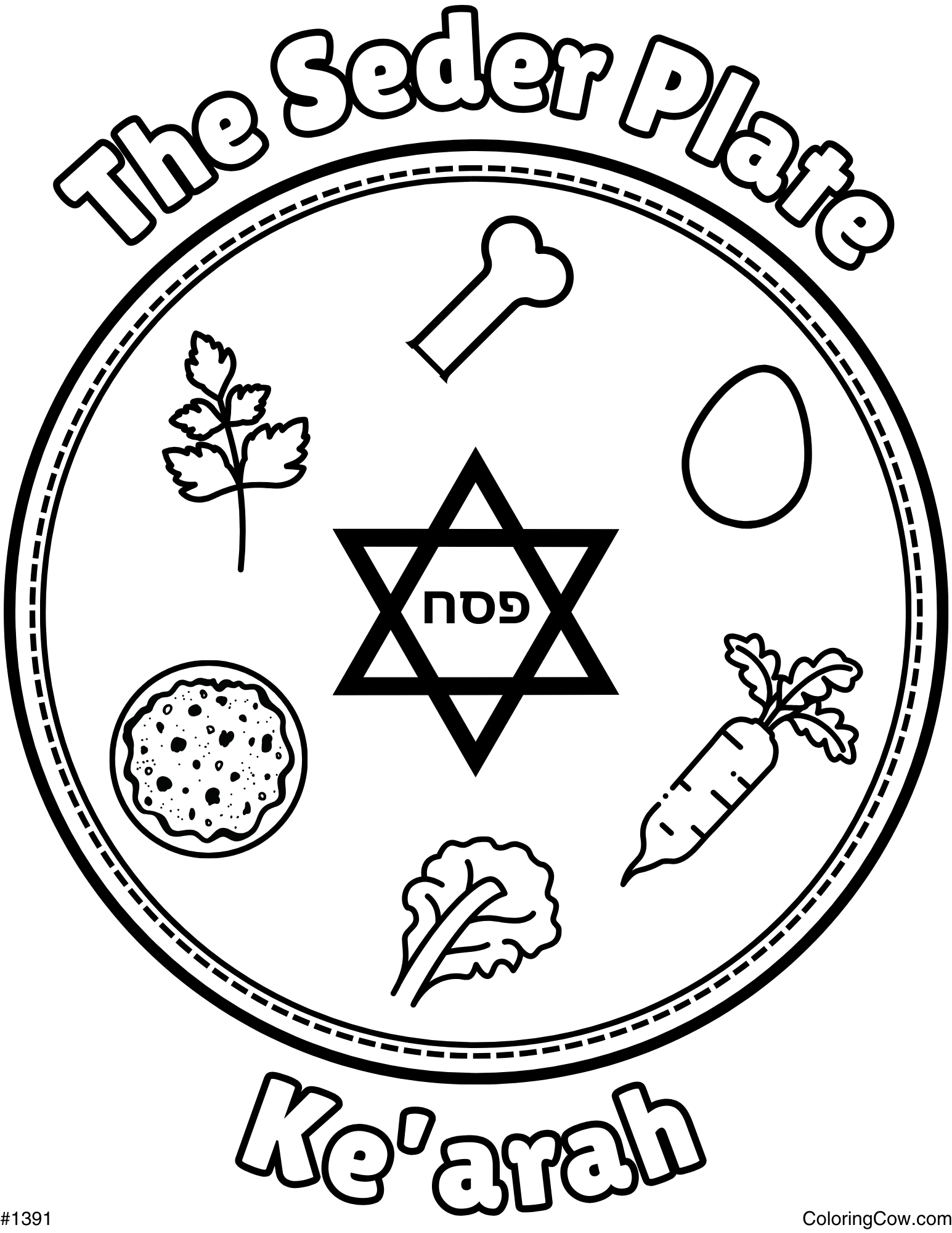 Passover Coloring Page
