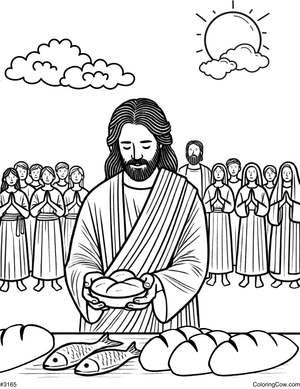Passover Door Coloring Page