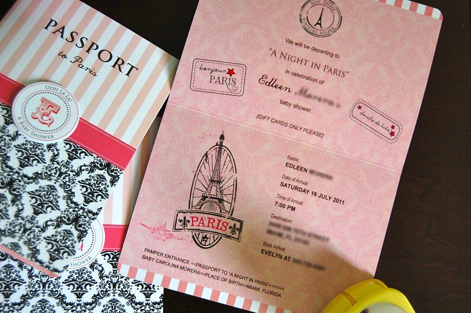 Passport Invitation Ideas