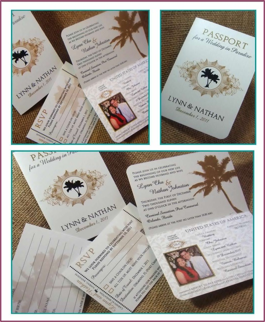 Passport Wedding Invitations Template Free Download Invitations 