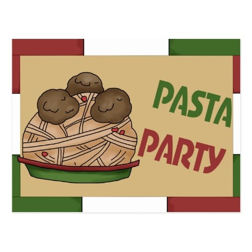 pasta party invitation template