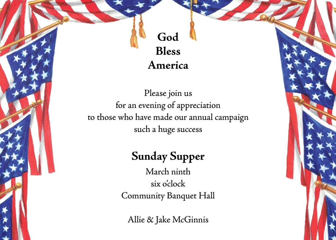 Patriotic Invitation Template