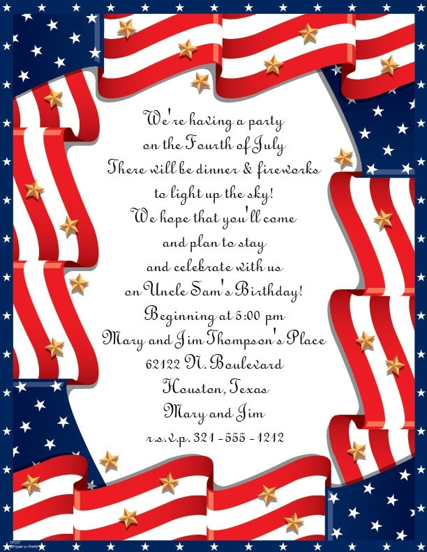 Patriotic Invitation Template