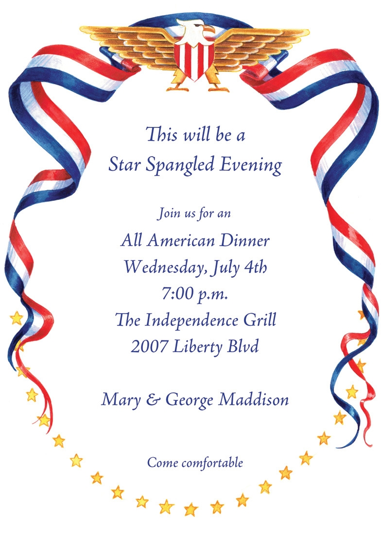 patriotic invitation templates free
