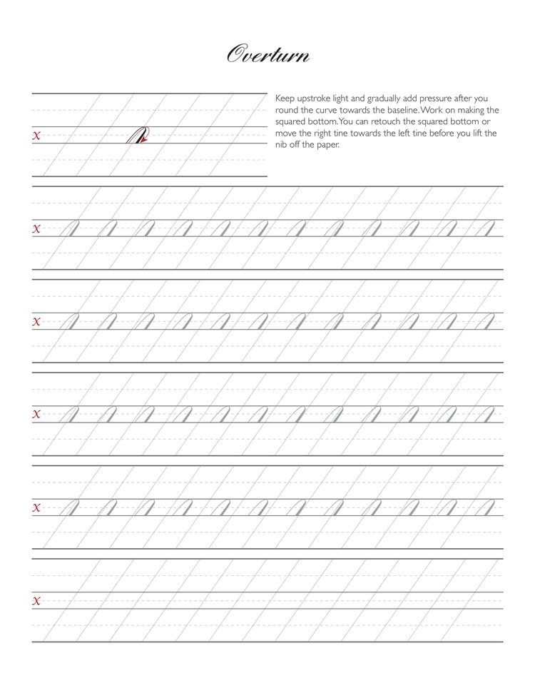free printable pencil calligraphy worksheets pdf