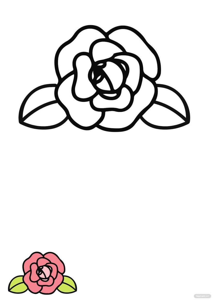 Kid Flower Coloring Page