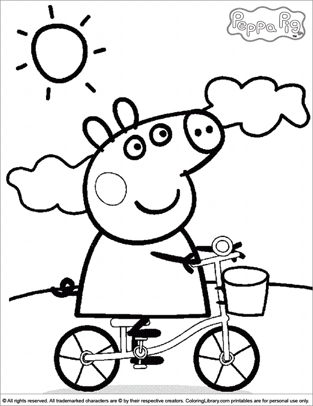 Peppa Pig Coloring Pages Free Coloring Home