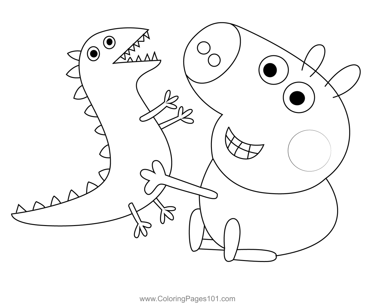 peppa pig free coloring pages