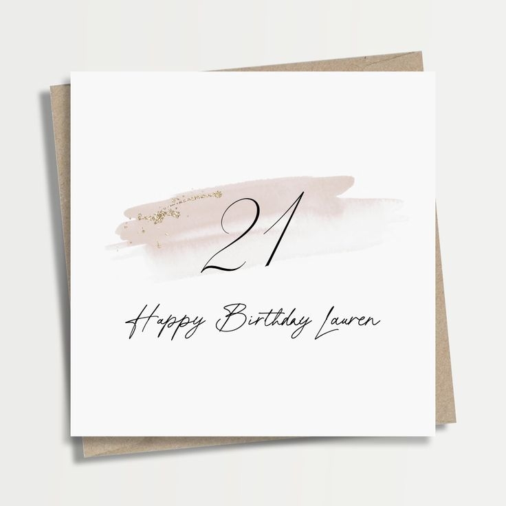 Personalised 21st Birthday Card 21st Birthday Card 21 Birthday Card 