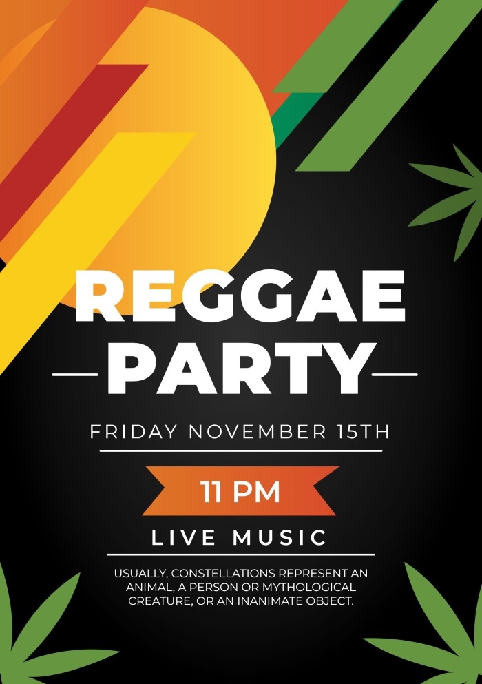 Personalize This Gradient Geometric Reggae Party Invitation Design Online