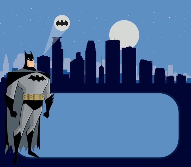 Personalized Free Printable Batman Invitation Template Free Templates 