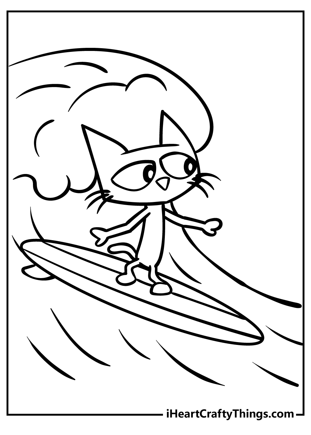 pete the cat coloring page free