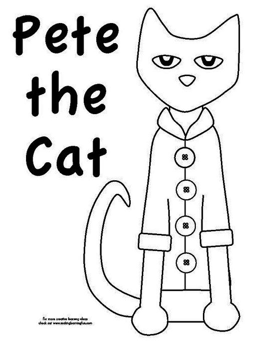 pete the cat coloring pages free