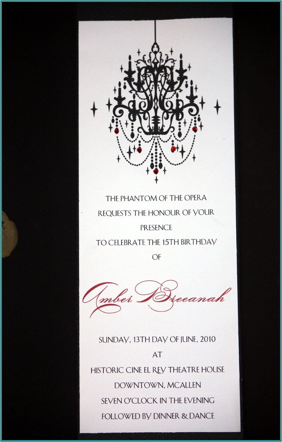 Phantom Of The Opera Invitation Template Template 1 Resume Examples