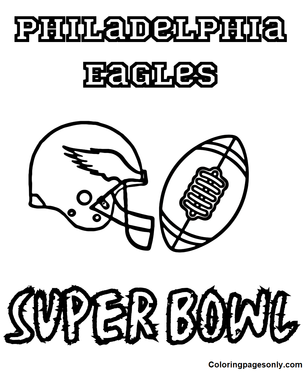 Philadelphia Eagles Coloring Pages Coloring Pages For Kids And Adults