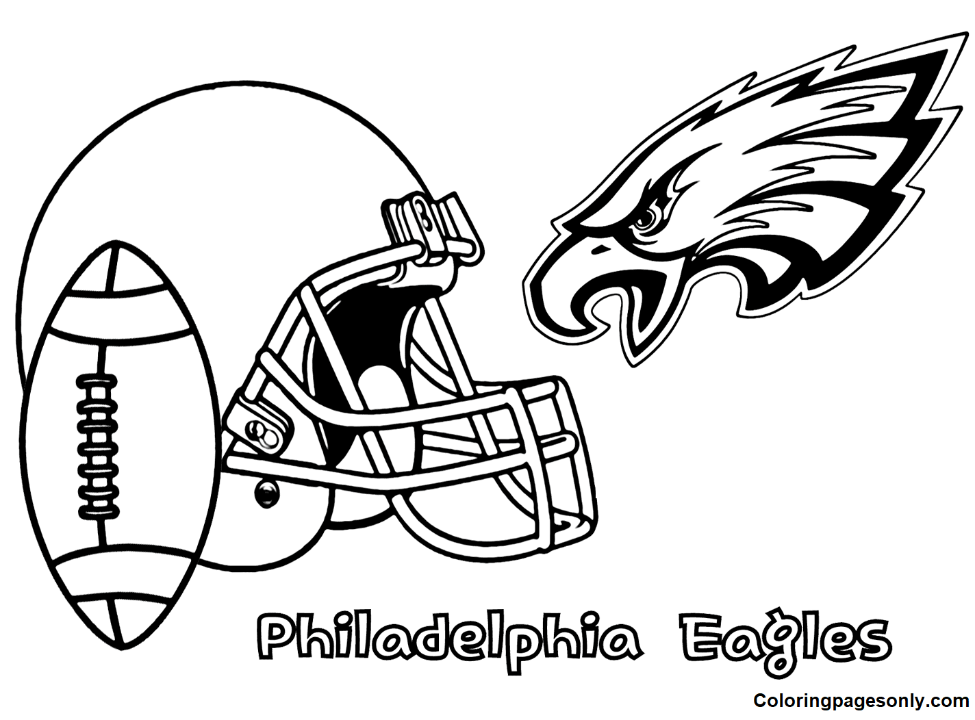Philadelphia Eagles Coloring Pages Coloring Pages For Kids And Adults