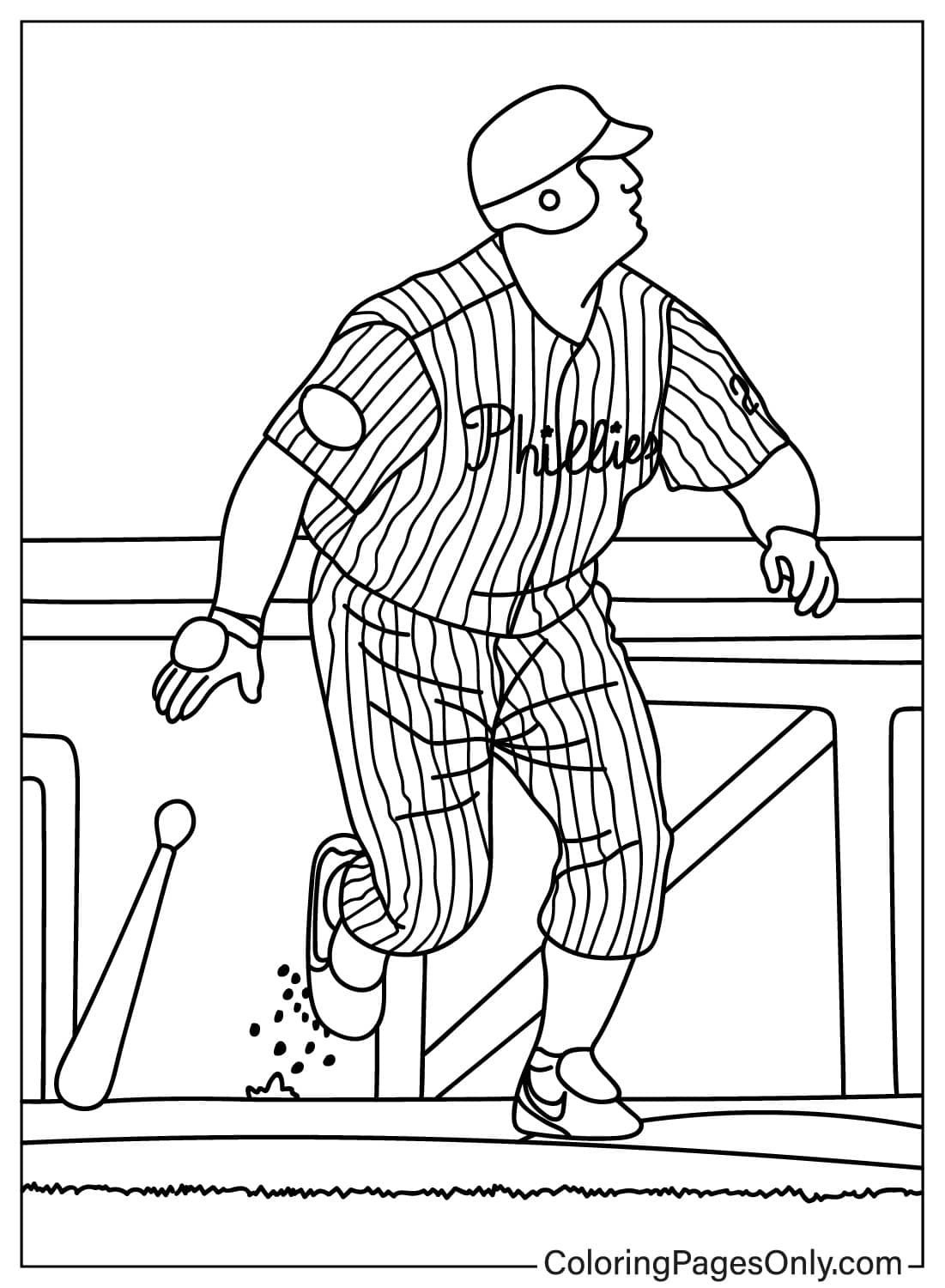 Philadelphia Phillies Logo Coloring Page Free Printable Coloring Pages