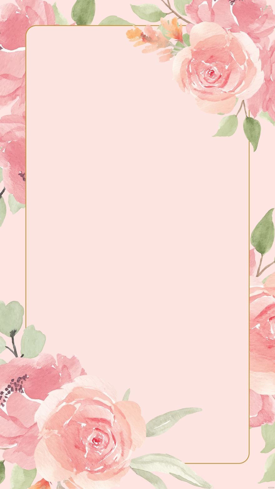 Pink Floral Invitation Background In Illustrator EPS JPG SVG