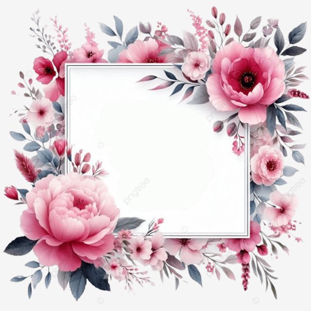 Pink Floral Invitation Template Pink Floral Invitation Template PNG 
