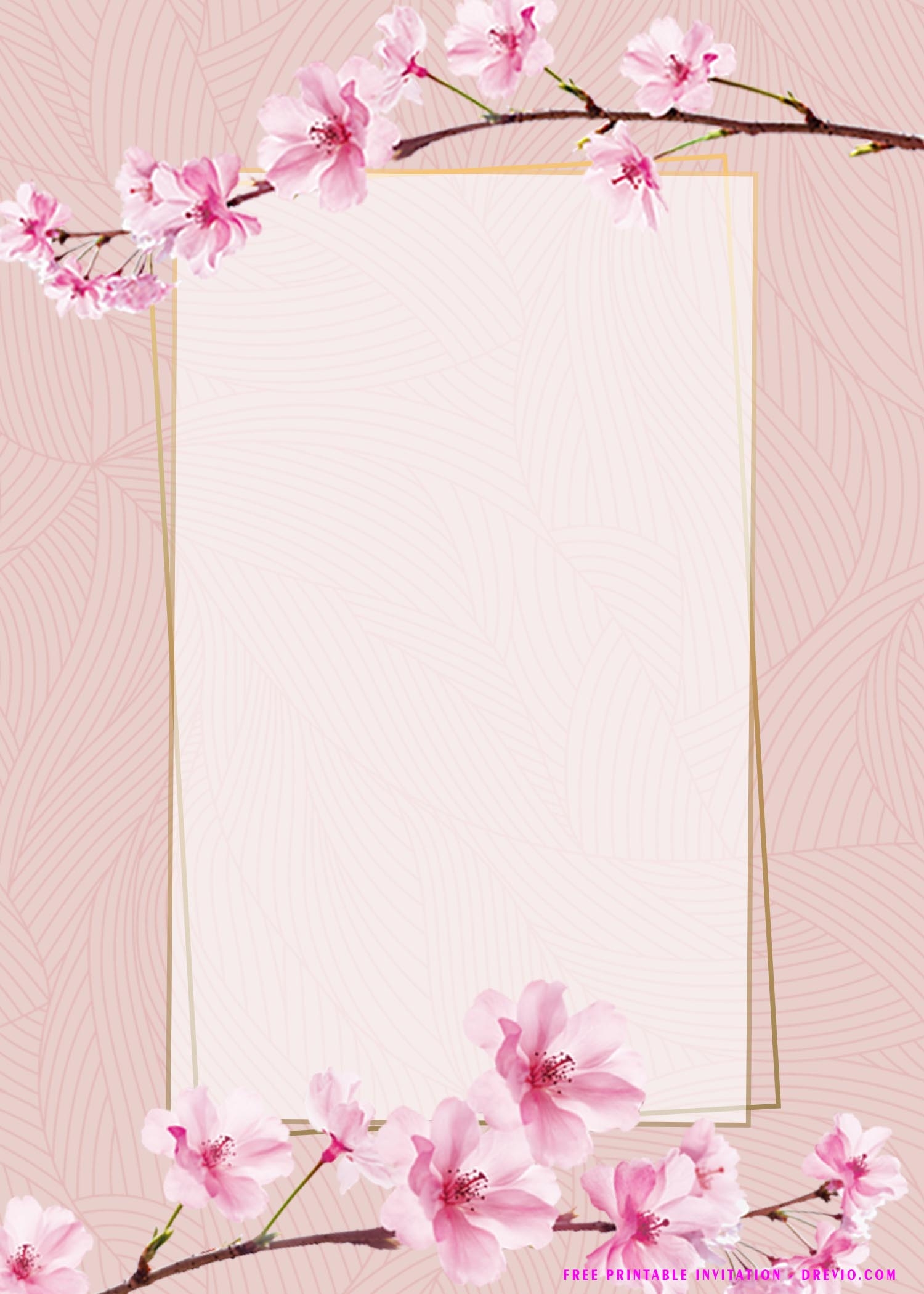 pink party invitation templates