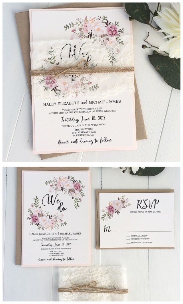 Pinterest Wedding Invitations Templates
