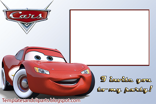 Pixar Cars Invitation Templates