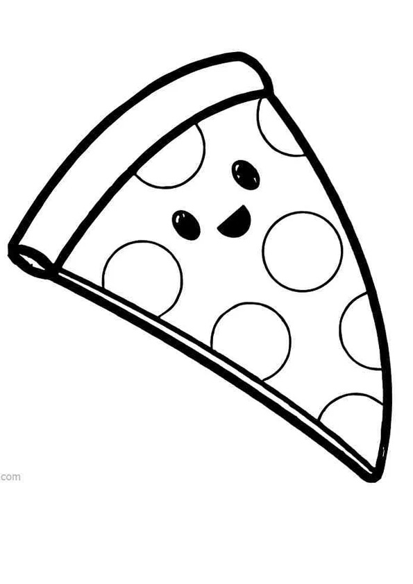 free coloring pages of pizza