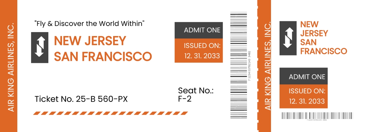 Plane Ticket Invitation Template Edit Online Download Example 