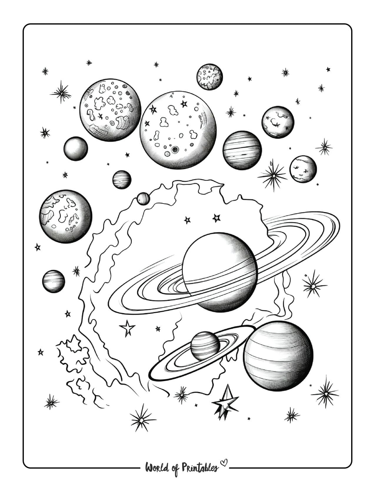 Planets Coloring Pages