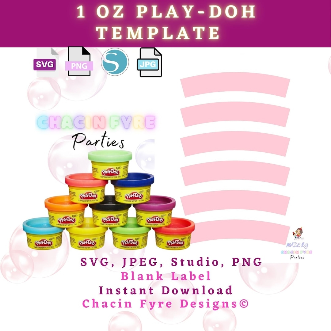 play doh party invitation template free
