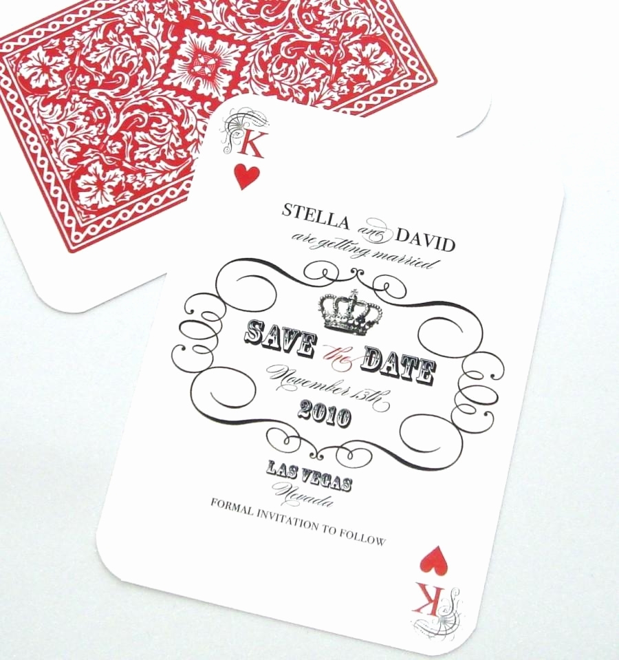 playing card invitation template