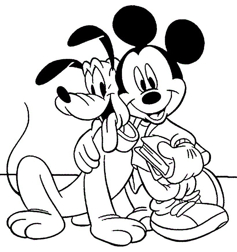 Pluto Disney Coloring Pages At GetDrawings Free Download