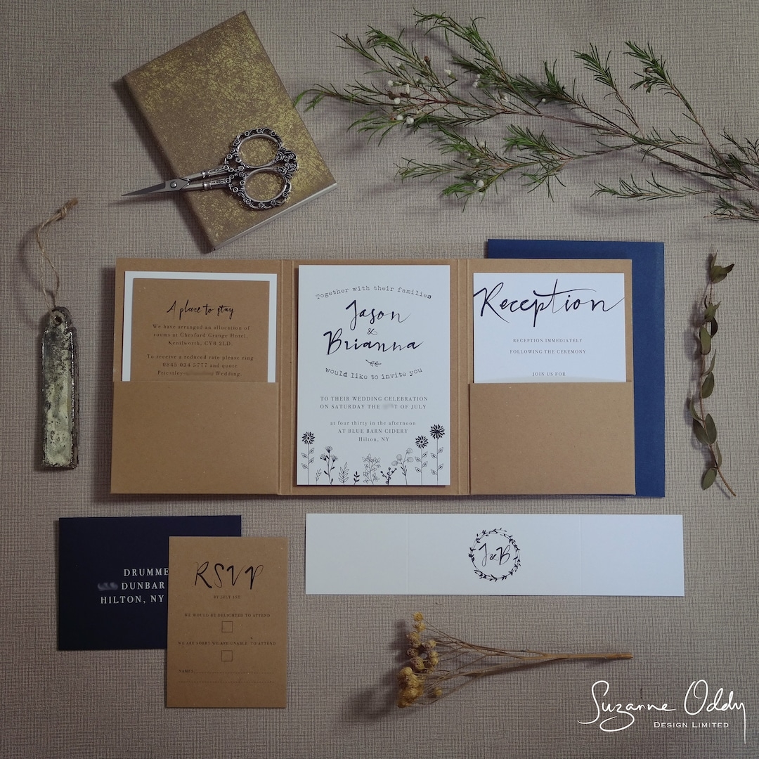 pocket fold invitation template
