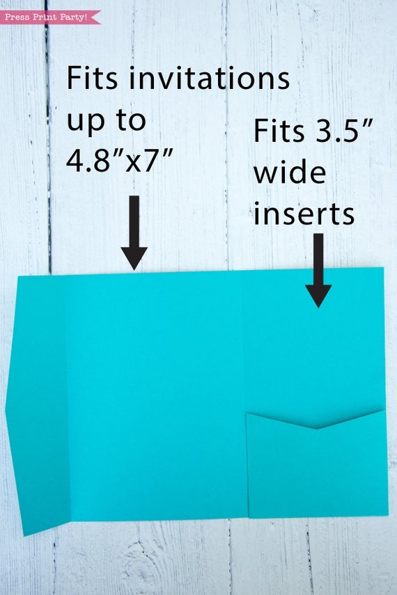 pocketfold wedding invitation template