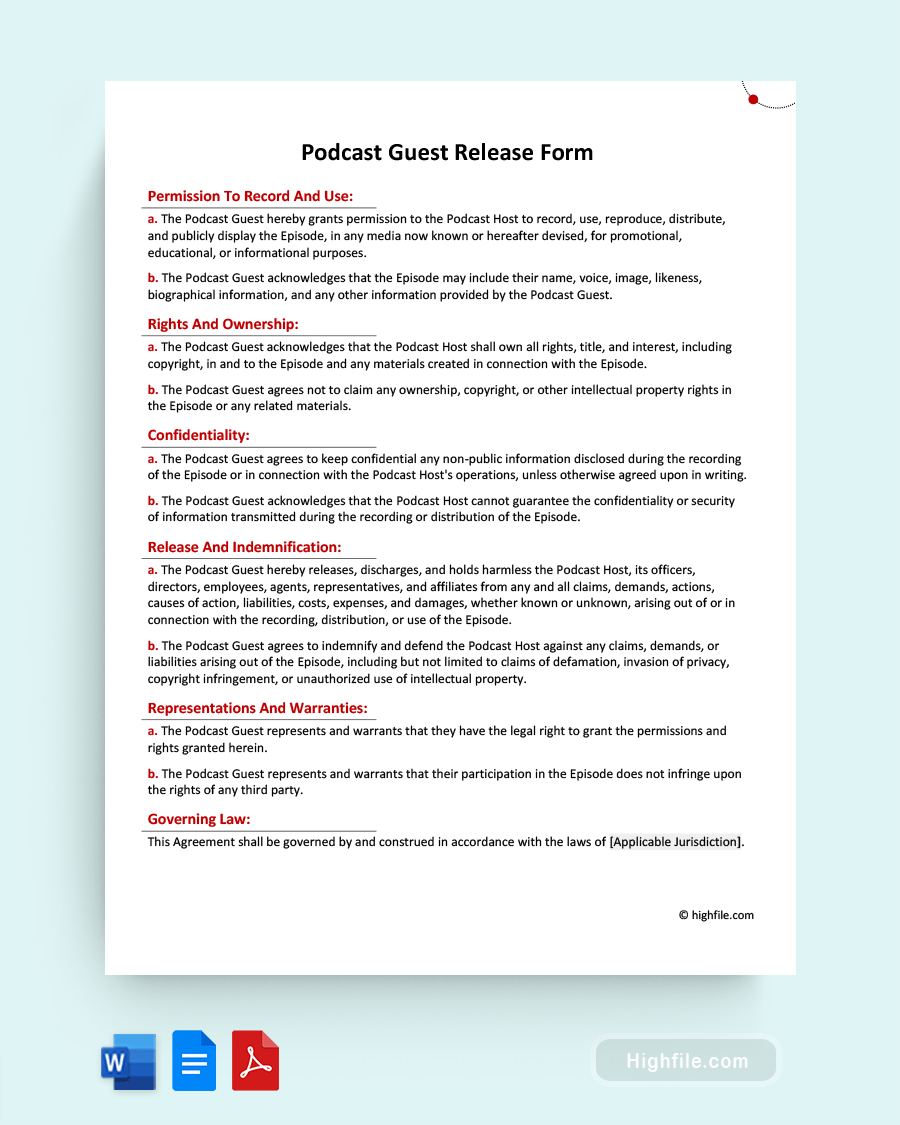podcast guest invite template