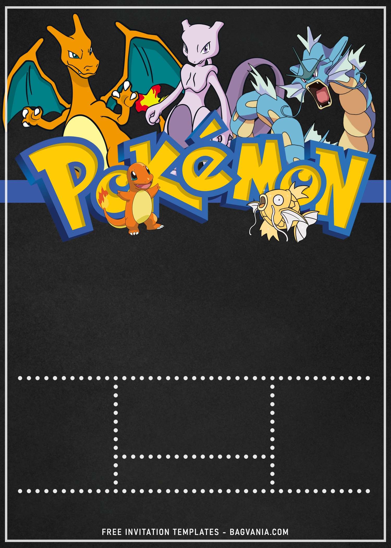 Pokemon Birthday Invite Template
