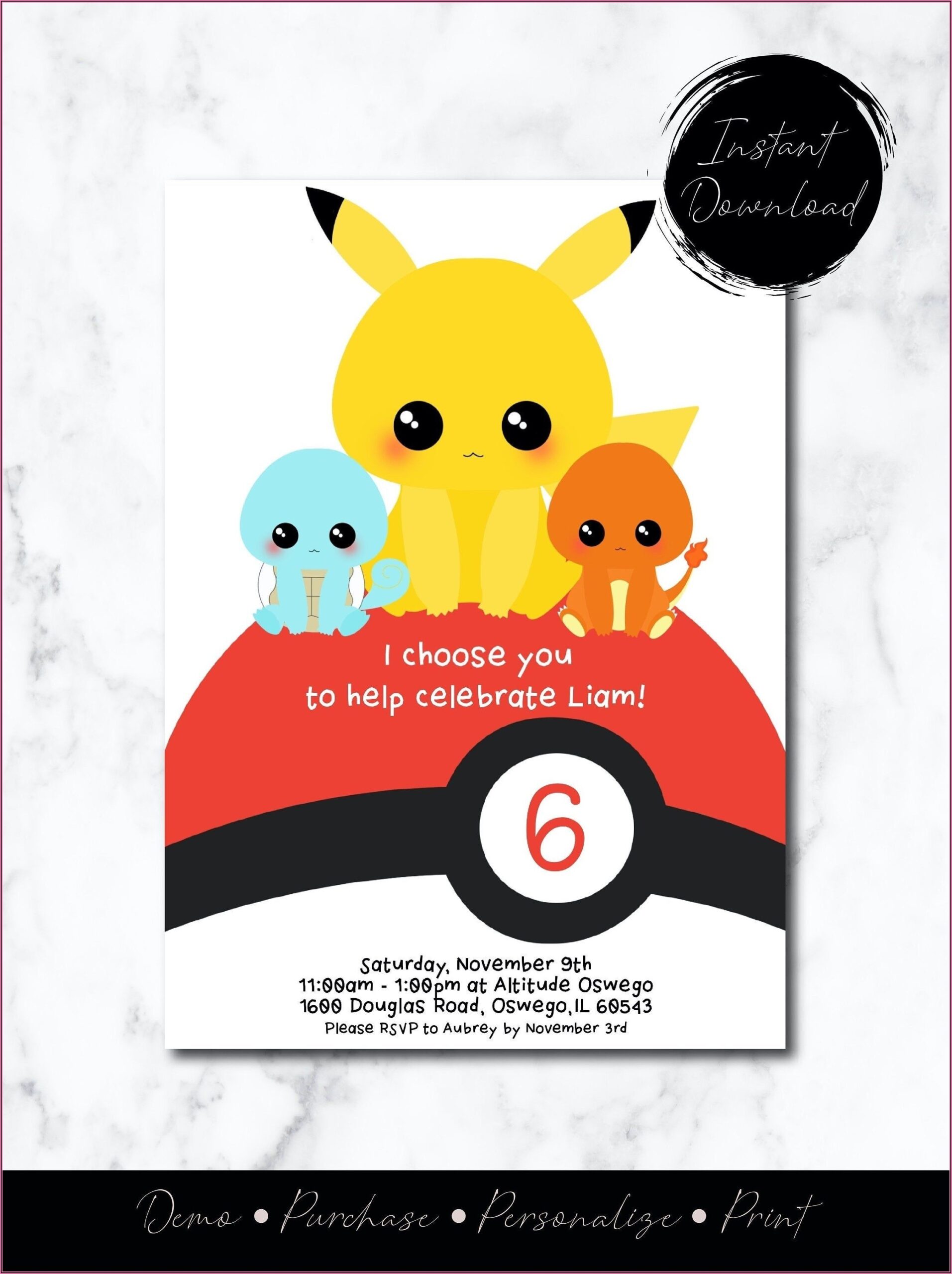 Pokemon Card Birthday Invitation Template Invitations Resume 