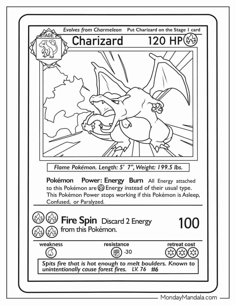 Pokemon Card Coloring Pages Printable Printable Sight Words List