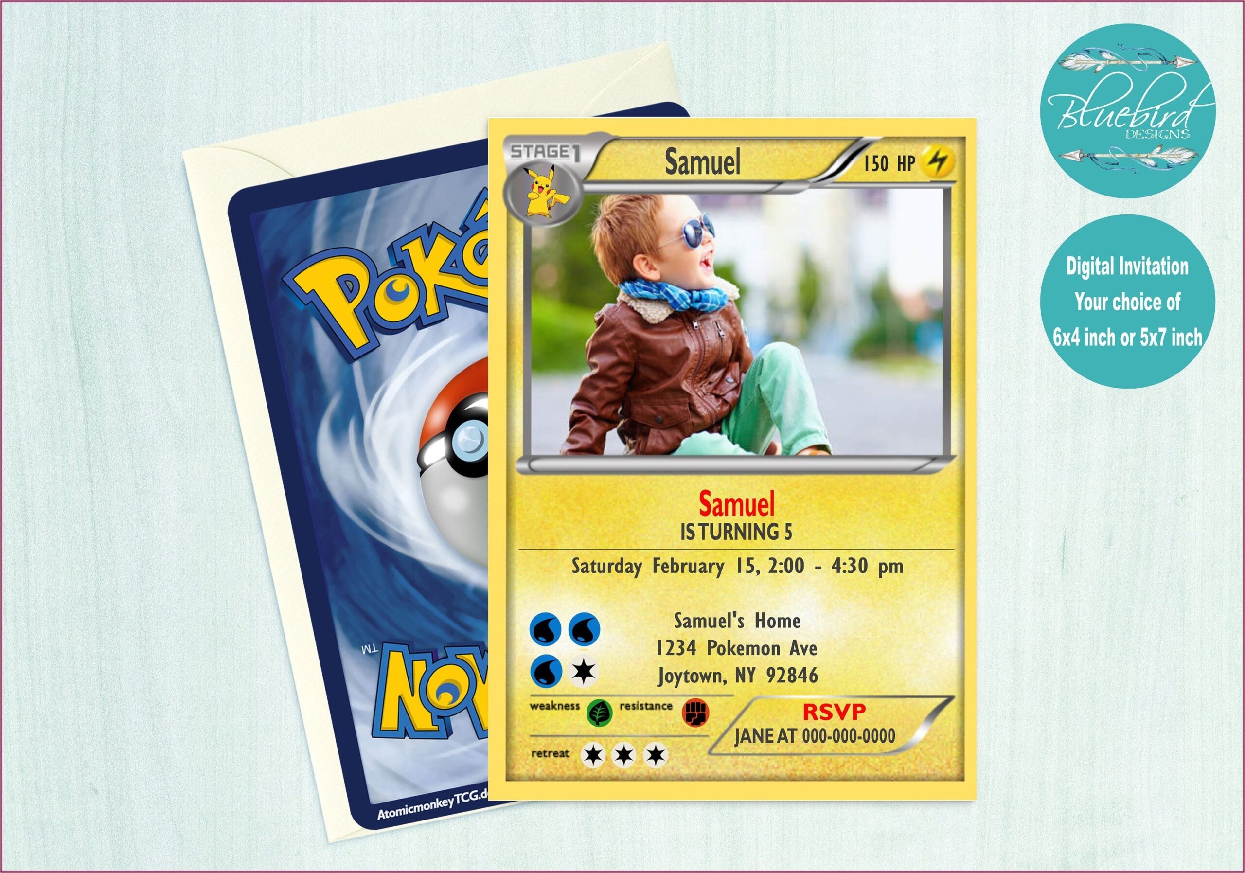 Pokemon Card Invitation Template Template 1 Resume Examples qeYzOGLV8X