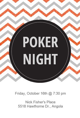 Poker Night Invitation Template
