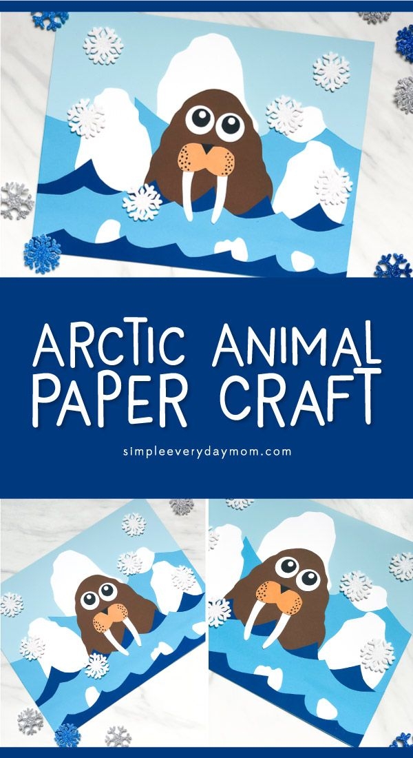 Polar Animal Craft Kids Will Love This Fun Walrus Craft With Free 