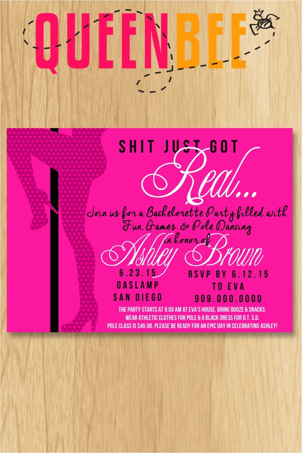 Pole Party Invitations Wmmfitness