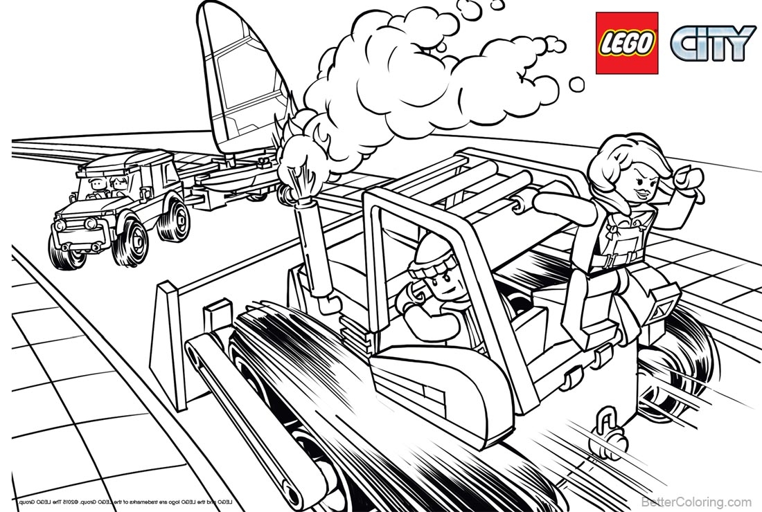 Police From Lego City Coloring Pages Free Printable Coloring Pages